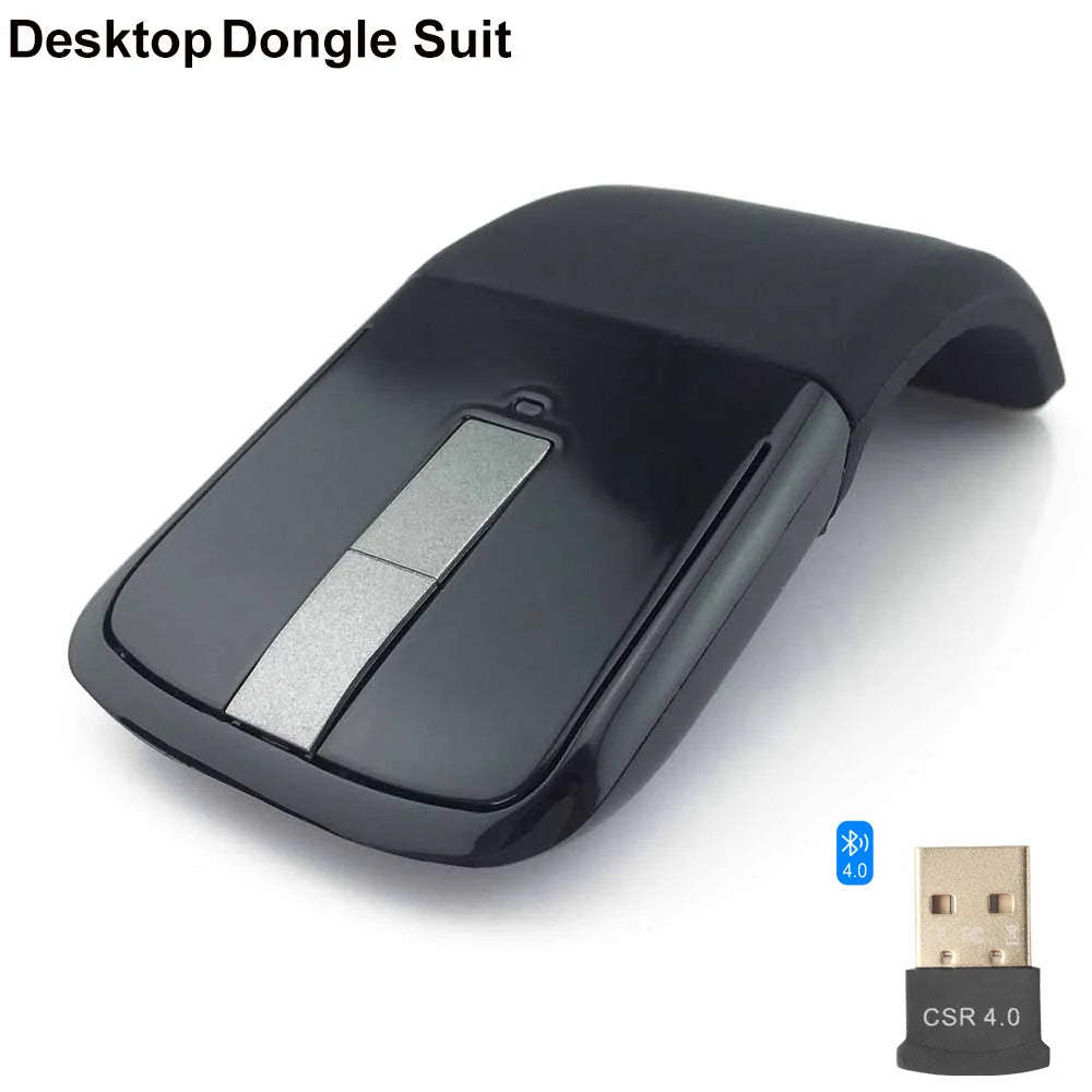 Bluetooth Wireless Arc Touch Mouse For Microsoft PC Laptop 1200DPI Optical Folding Mouse Slim Notebook Gaming Computer Mice