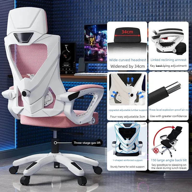 Recliner Office Chair Luxury Comfortable Armchair Ergonomic Office Chair Gaming Swivel Office Chair Home Furniture