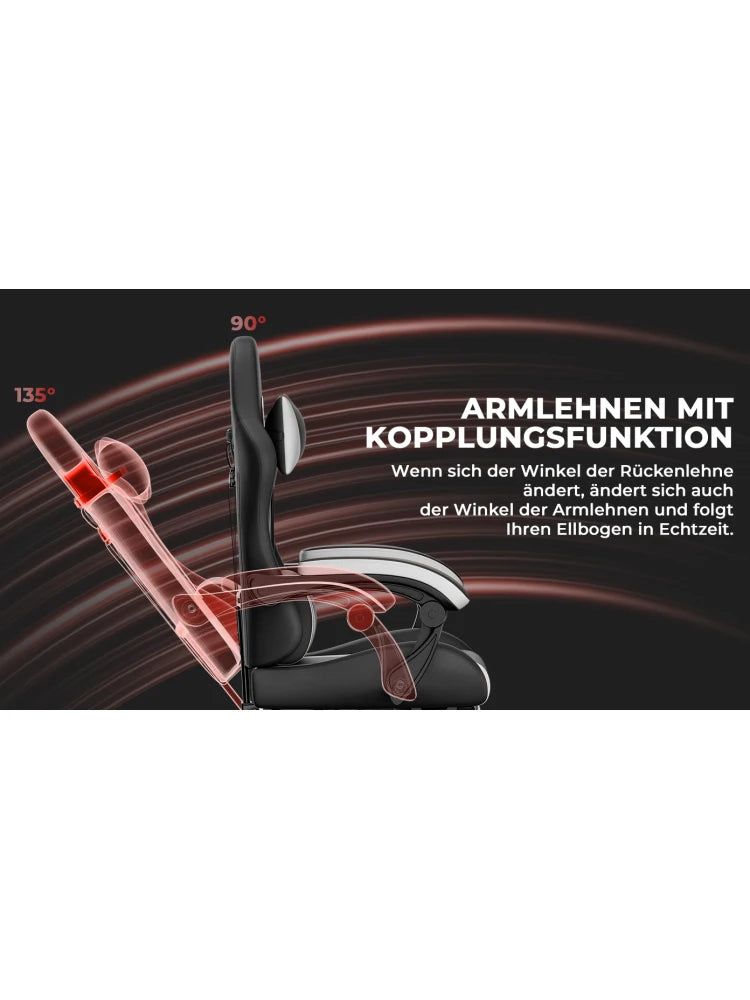 Gaming chairs, office chairs, desk chairs, and swivel chairs. Made with breathable fabric, equipped with 360° swivel casters and seats for easy movement, and featuring soft and comfortable cushions.