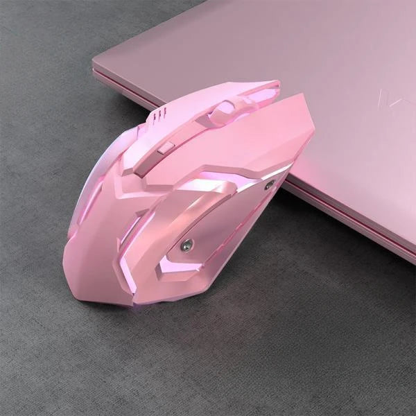 Gaming Mouse Rechargeable 2.4G Wireless Bluetooth Mouse Mute Ergonomic Mouse for Computer Laptop LED Backlit Mice