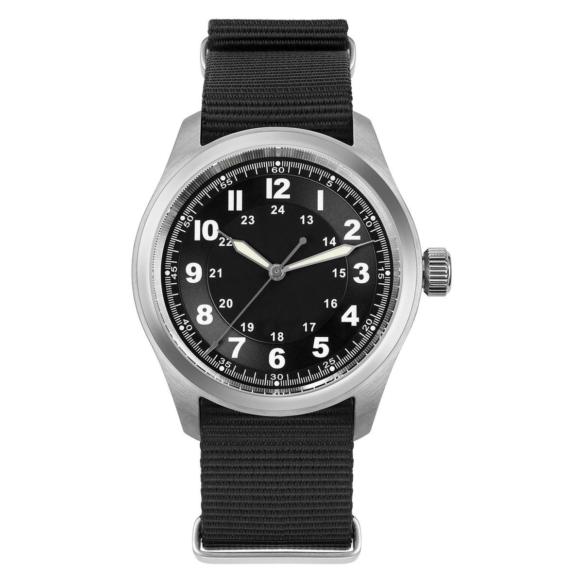 Militado ML08 Quartz Watch Ronda 515 Movement Domed Sapphire Wristwatch BGW9 Luminous 10Bar Waterproof 38mm Men Watches