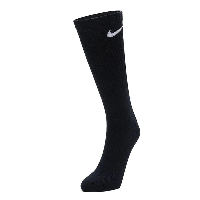 Nike (Nike) Men's and Women's Socks, Breathable, Sweat-Absorbent Sports Socks, Basketball Socks, Fashionable and Versatile Casual Socks (3 Pairs) Sx7676-902