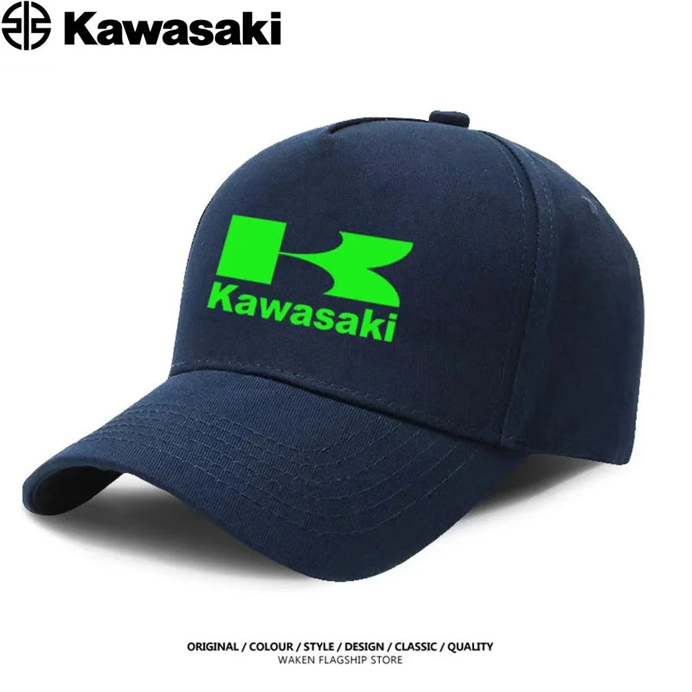 Kawasaki's best-selling duck bill hats, sun hats, competition caps, men's and women's extreme sports fighting baseball caps are
