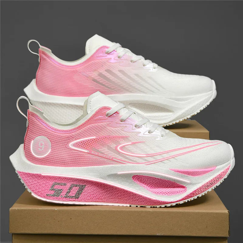 New Sports Shoes for Men&Women, Running Sneakers, Carbon Plate, Male Marathon Racing, Shock-absorbing, Athletics Training Shoes