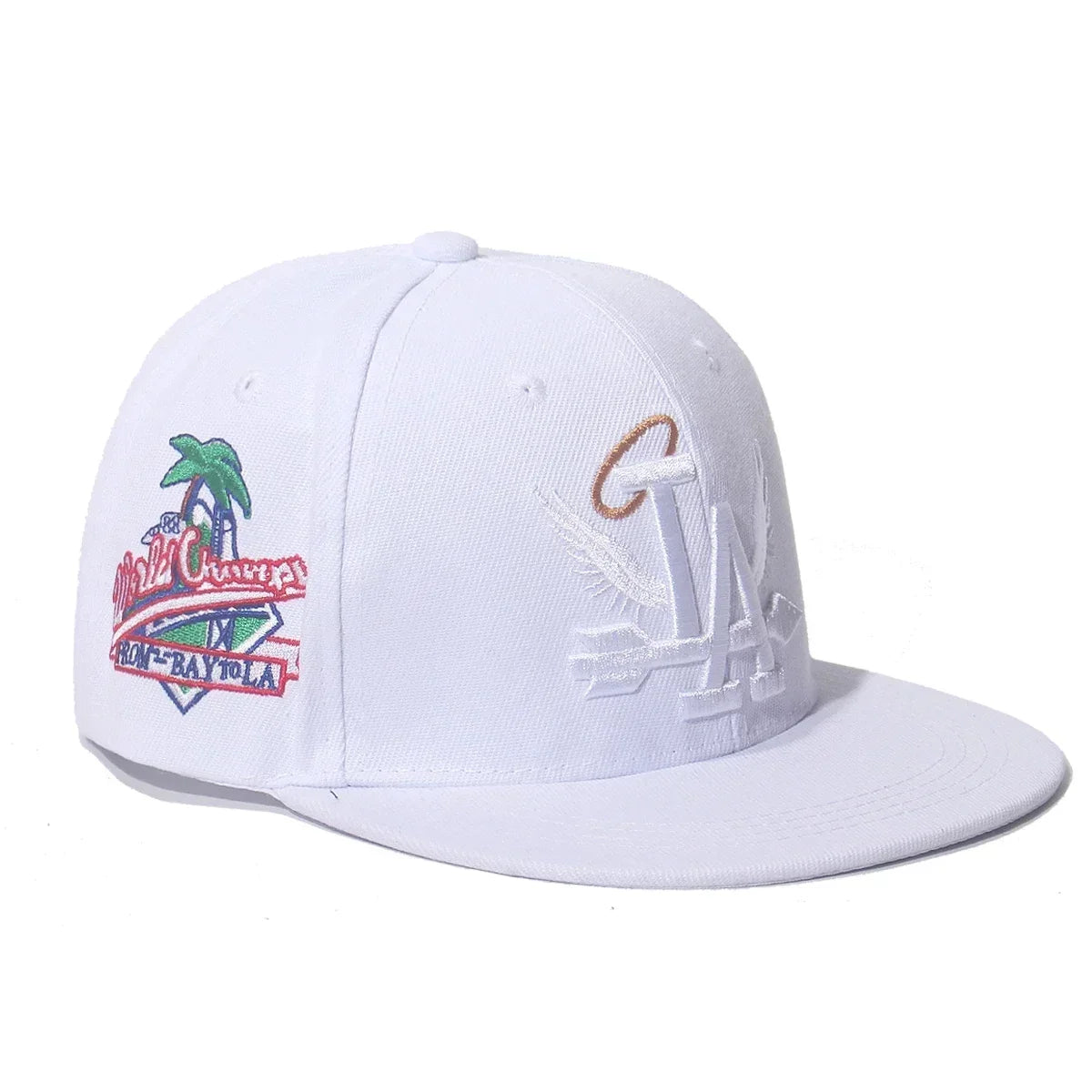 2025 New Letter Wing Side Coconut Tree Embroidery High Quality Street Rap Hip Hop Baseball Hat for Men and Women
