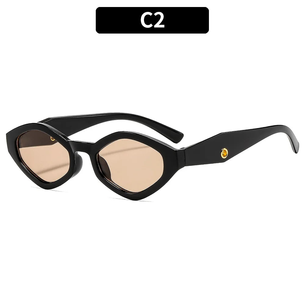 Vintage Cat Eye Sunglasses Women Men 2025 Brand Designer Fashion Goggle Sun Glasses Female Trends Shades Outside Eyewear UV400