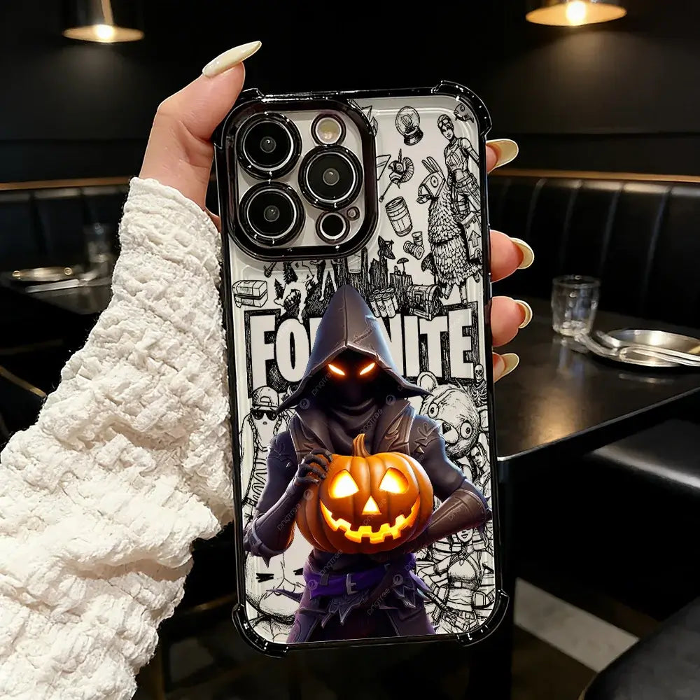 Beliebte FortniteS-Gaming-Handyhülle mit Beschichtung für Samsung S26 S25 S24 S23 S22 S21 S20 FE Note20 Edge Plus Ultra 4G 5G, stoßfest