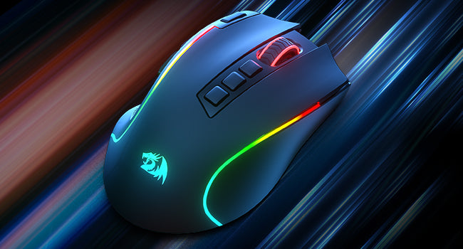 Redragon M612 PRO BT & 2.4 RGB Gaming Mouse, 8000 DPI Wired/Wireless Optical Gamer Mice, 11 Programmable Buttons & 6 Backlit Modes