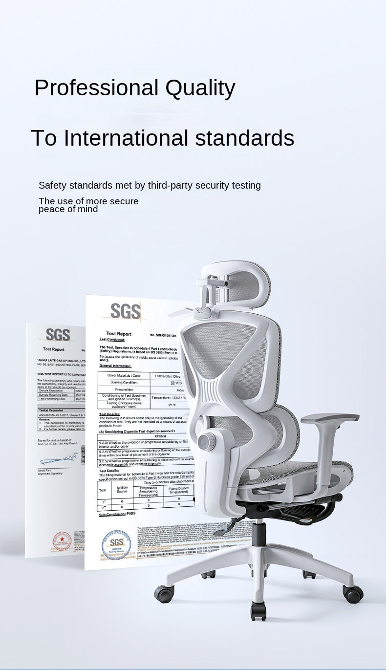 UVR Reclining Boss Chair Sedentary Comfort Mesh Staff Sedentary Comfort Ergonomic Design Backrest Stool Game Office Chair