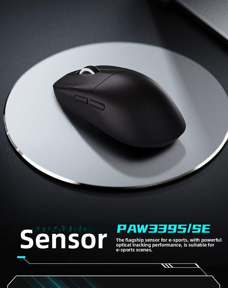 VXE Dragonfly R1 Wireless Lightweight Ergonomic Mouse PAW3395 Sensor Three-mode Gaming Mouse Low Latency PC Player Office Gift