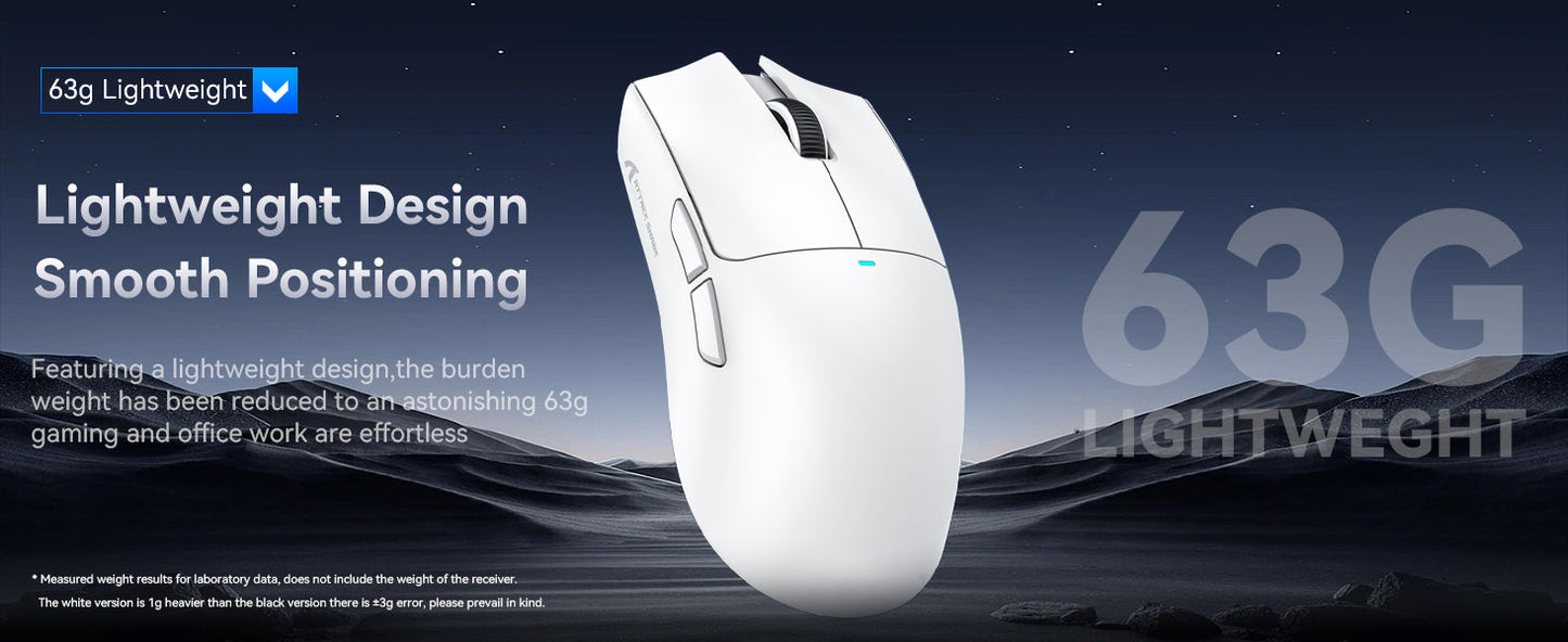 ATTACK SHARK X11 Wireless Gaming Mouse with Charging Dock, PixArt PAW3311 Gaming Sensor, BT/2.4G Wireless/Wired