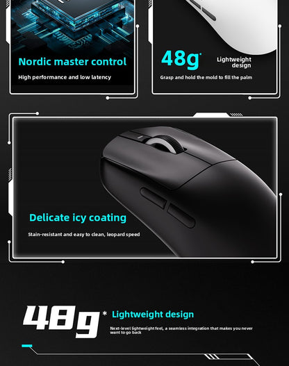 VXE Dragonfly R1 Wireless Lightweight Ergonomic Mouse PAW3395 Sensor Three-mode Gaming Mouse Low Latency PC Player Office Gift