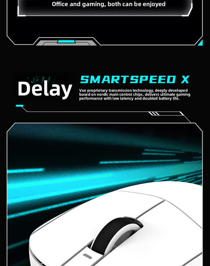 VXE Dragonfly R1 Wireless Lightweight Ergonomic Mouse PAW3395 Sensor Three-mode Gaming Mouse Low Latency PC Player Office Gift