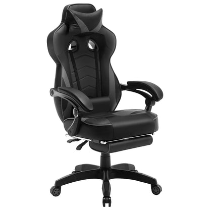 WOLTU Swivel Gaming Racing Chair Desk Office Computer Chair Sports Seat with Headrest Lumbar Cushion Footrest Gamer Chair