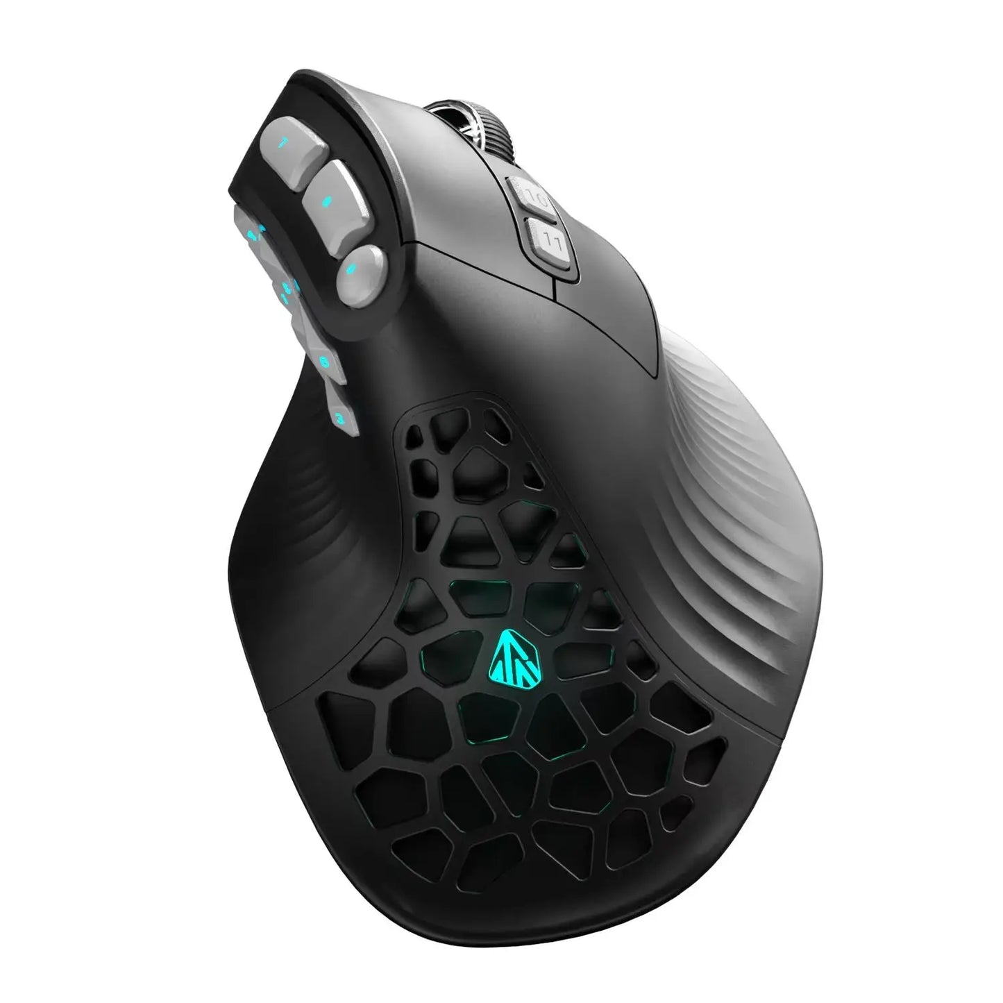 SOLAKAKA E9 Pro MMO Vertical Mouse PAW3395 Sensor 1000mAh Battery 45° Vertical Grip Ergonomic Mouse 8K Gaming Mouse
