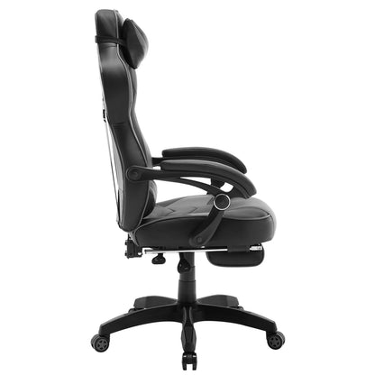 WOLTU Swivel Gaming Racing Chair Desk Office Computer Chair Sports Seat with Headrest Lumbar Cushion Footrest Gamer Chair