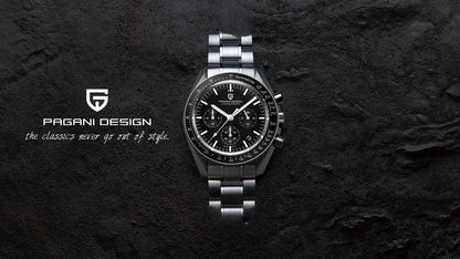 PAGANI DESIGN 2026 New Men's Watches Top Luxury Quartz Watch For Men Auto Date Speed Chronograph AR Sapphire Mirror Wrist watch