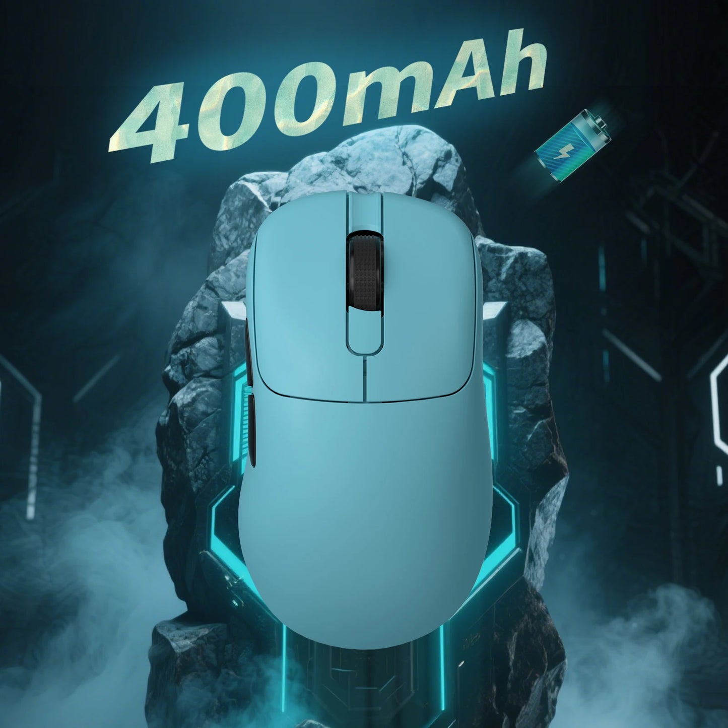 AJAZZ AJ179 APEX Gaming Mouse with Color Screen Dock, Magnetic Charging, 8000Hz High-Frequency, Tri-Mode (PAW3950) Right-Handed