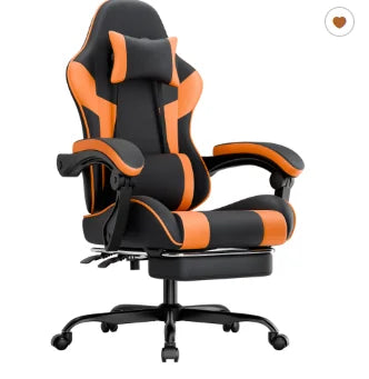 Gaming Chair Ergonomic Gaming Chair with Lumbar Support, Breathable PU Leather Office Chair, Comfortable Computer Chair, Load Capacity 2