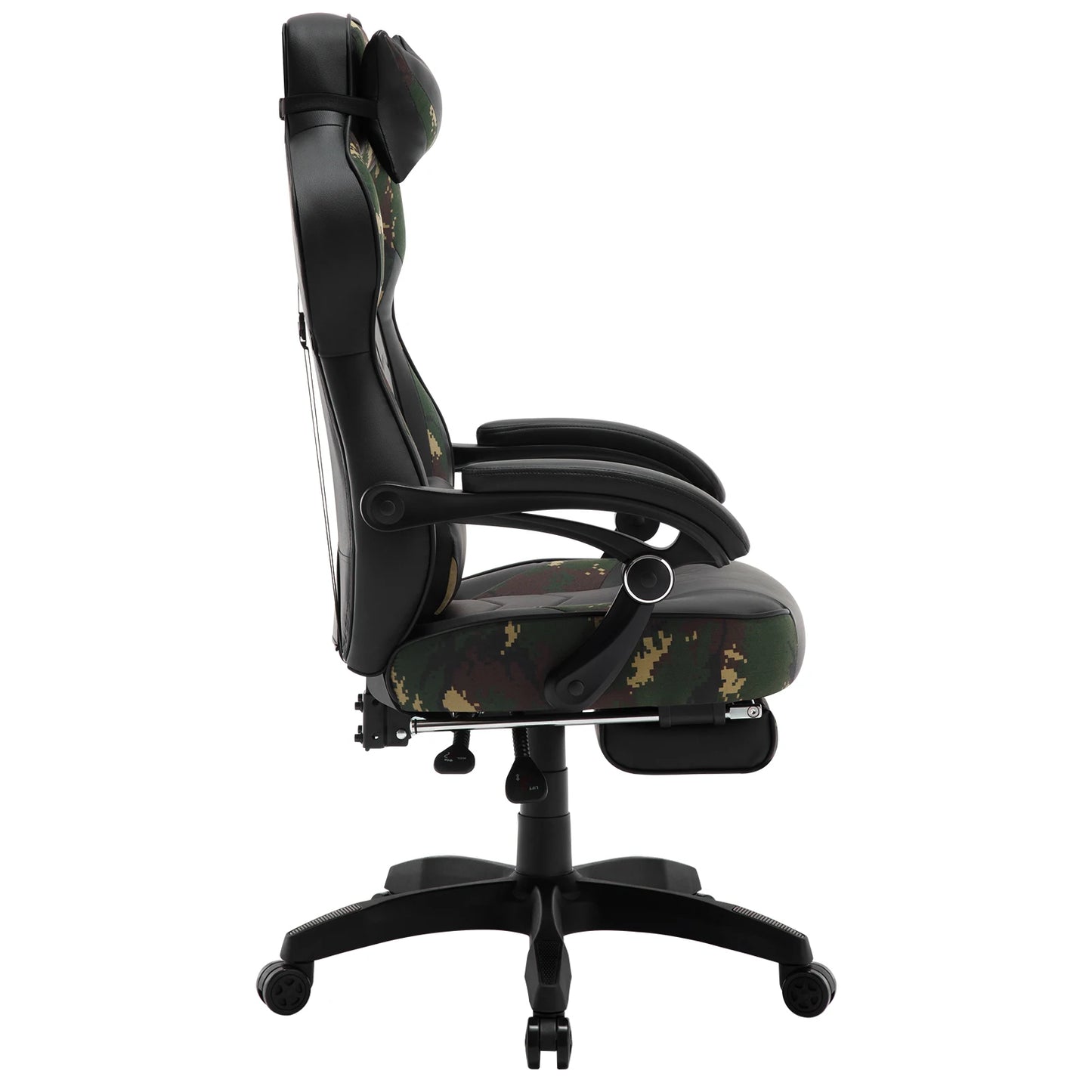 WOLTU Swivel Gaming Racing Chair Desk Office Computer Chair Sports Seat with Headrest Lumbar Cushion Footrest Gamer Chair