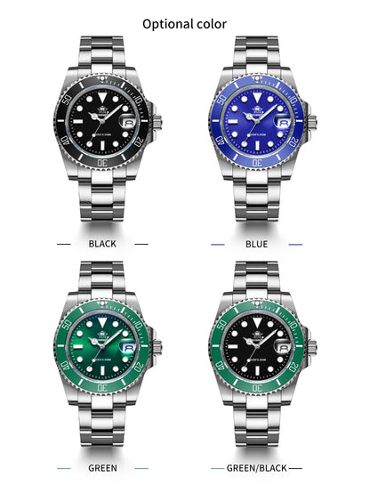 ADDIESDIVE Watch Men's Waffle Strap 200m Waterproof Outdoor Sports Watch C3 Super Luminous Quartz Watch  Relogios Masculino