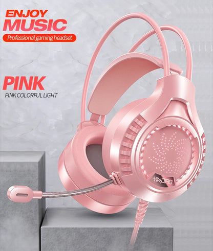 RGB Gaming Headset with Microphone 7.1 Surround Sound Wired Headphones for PC PS5 Laptop, USB Stereo Gaming Headset with HD Audio