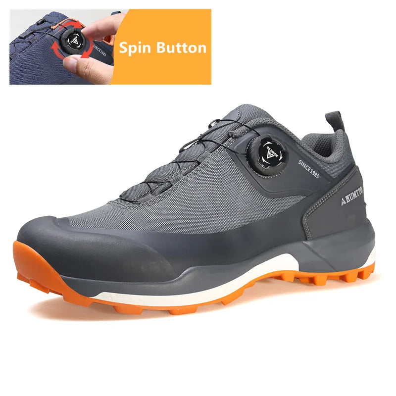 HUMTTO wasserdichte Wanderschuhe, Berg-Trekkingstiefel, schwarze Camping-Sneaker für Herren, Sicherheits-Kletterschuhe, sportliche taktische Herrenschuhe