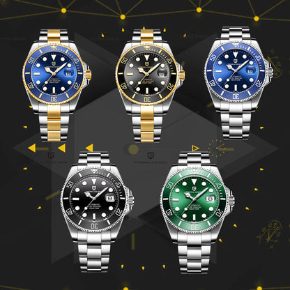 PAGANI DESIGN New Men Mechanical Wristwatch Luxury Ceramic Bezel Automatic Watch Sapphire Glass Watch for Men Relogio Masculino
