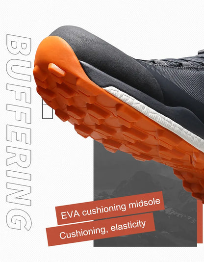 HUMTTO wasserdichte Wanderschuhe, Berg-Trekkingstiefel, schwarze Camping-Sneaker für Herren, Sicherheits-Kletterschuhe, sportliche taktische Herrenschuhe