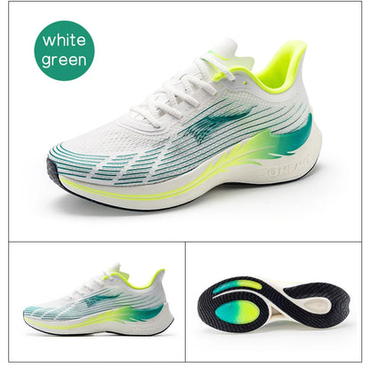 Onemix New Men Marathon Running Shoes for Women Breathable Lightweight Sneakers Lace Up Athletic Shoes Comfortable Light Soft