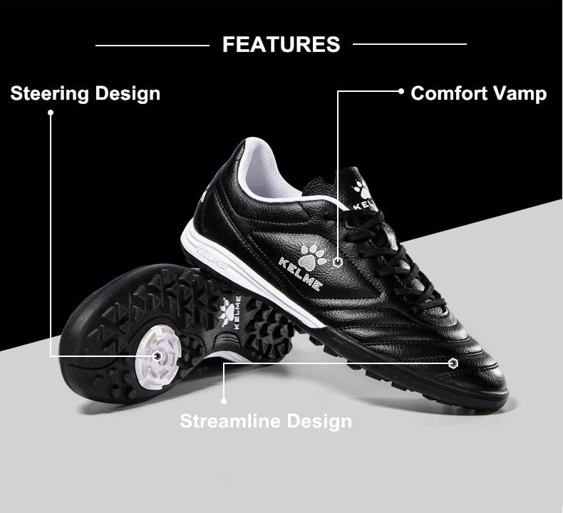 KELME Men Training TF Soccer Shoes Artificial Grass Anti-Slippery Youth Football Shoes AG Sports Training Shoes   871701