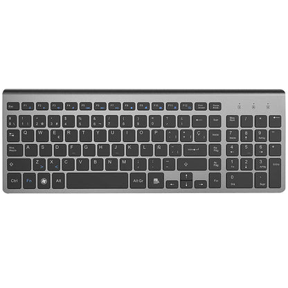 Spanish Layout 2.4G Wireless Keyboard Ultra-thin Multimedia Energy-saving Low Noise for Windows 10 Android TV Box