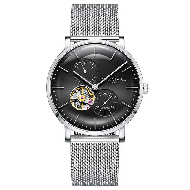 Carnival mechanisch herenhorloge – Luxe automatisch polshorloge met saffierglas