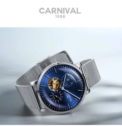 Carnival mechanisch herenhorloge – Luxe automatisch polshorloge met saffierglas