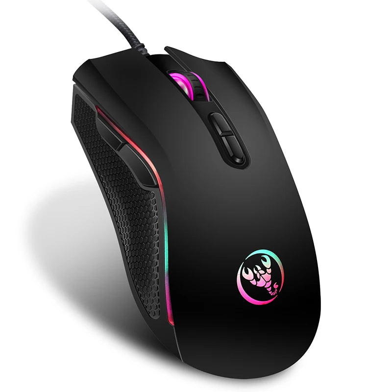 New Wired Gaming Mouse Gamer 7 Button 3200DPI LED Optical USB Computer Mouse Game Mice Mouse for PC Computer Gamer