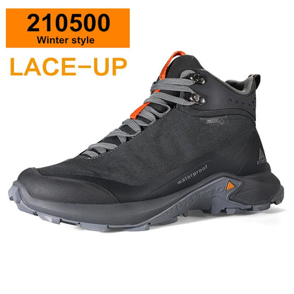 HUMTTO wasserdichte Wanderschuhe, Berg-Trekkingstiefel, schwarze Camping-Sneaker für Herren, Sicherheits-Kletterschuhe, sportliche taktische Herrenschuhe