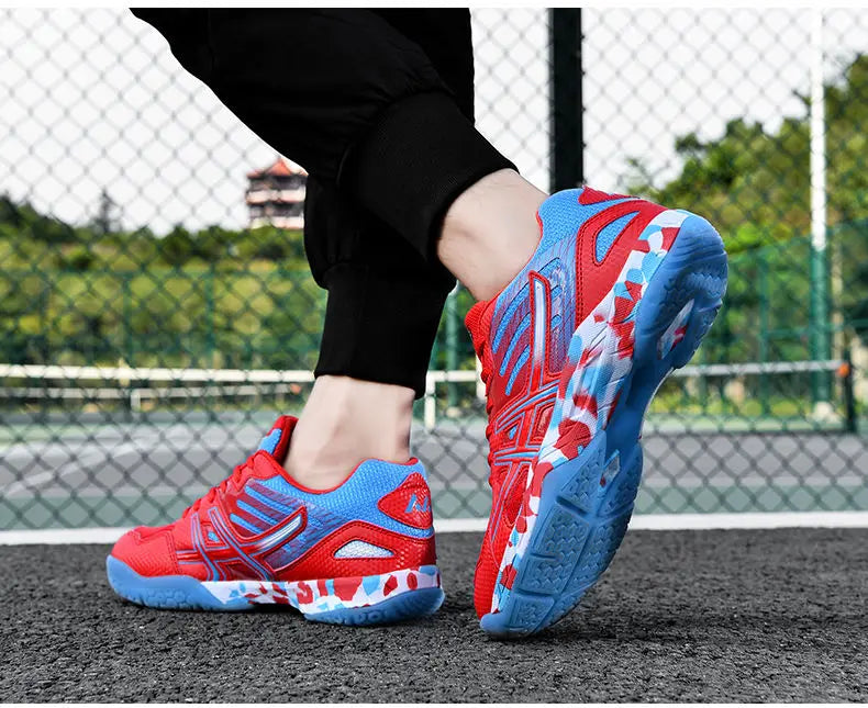 2022 new women's sneakers, men's badminton shoes, light black breathable female outdoor sports training shoes, women's athletics sports green