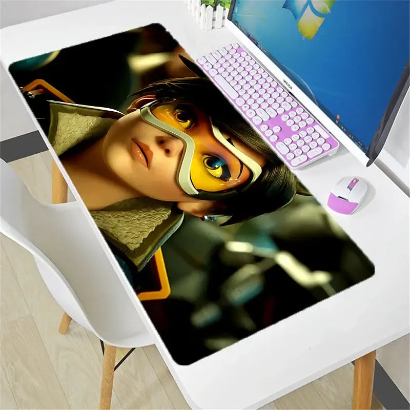 Veľká podložka pod myš Overwatch DIY Kawaii XXL na PC počítačový stôl, herná kancelárska podložka pod klávesnicu, príslušenstvo pre gamerov