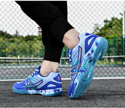 2022 new women's sneakers, men's badminton shoes, light black breathable female outdoor sports training shoes, women's athletics sports green