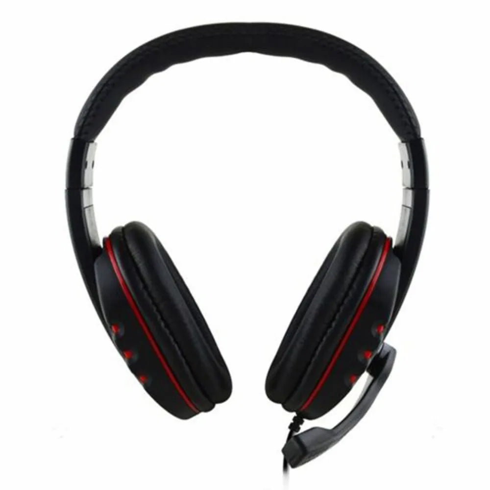 3,5 mm bedrade gamingheadset met microfoon voor PS4, pc en laptop, stereo gaminghoofdtelefoon met ruisonderdrukkende microfoon, bedrade over-ear gamingheadset