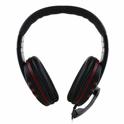 3,5 mm bedrade gamingheadset met microfoon voor PS4, pc en laptop, stereo gaminghoofdtelefoon met ruisonderdrukkende microfoon, bedrade over-ear gamingheadset