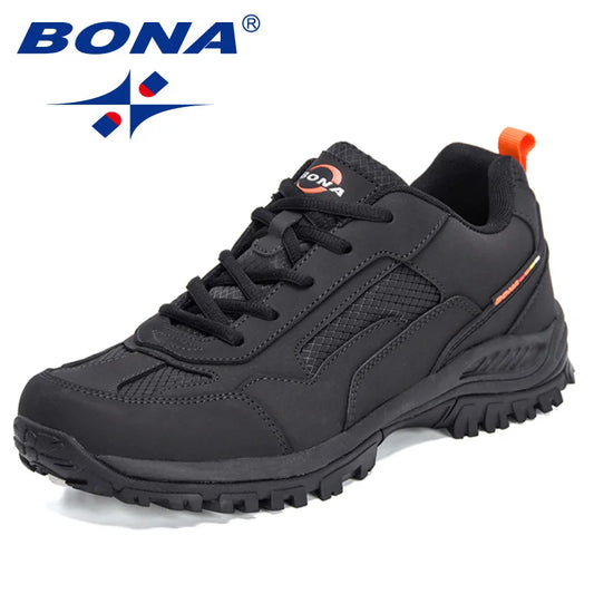 BONA New Designers Antislip Slijtvaste Ademende Wandelschoenen Heren Outdoor Hoogwaardige Jogging- en Wandelschoen Mansculino