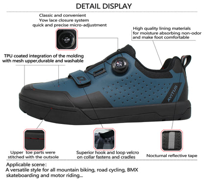 AVITUS Zapatillas MTB Shoes Flat Pedals Rubber Sole FreeRide Mountain Bicyle Downhill Enduro Dual Slalom Men Cycling Shoes