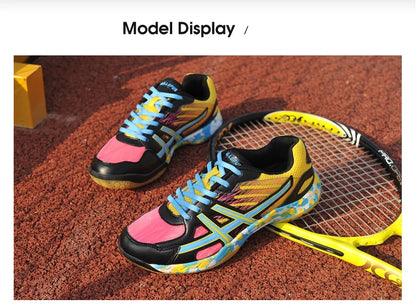 2022 new women's sneakers, men's badminton shoes, light black breathable female outdoor sports training shoes, women's athletics sports green