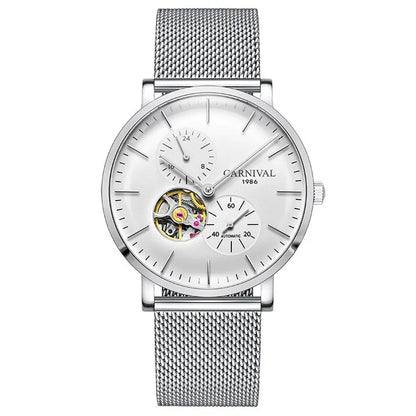Carnival mechanisch herenhorloge – Luxe automatisch polshorloge met saffierglas