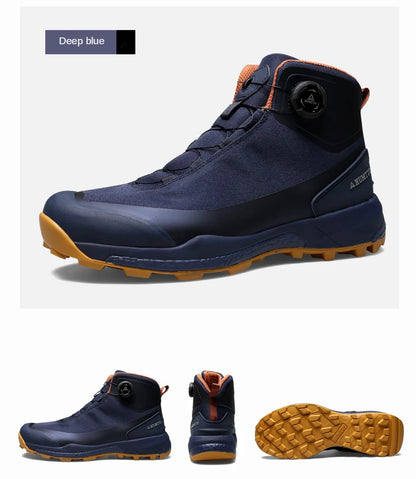HUMTTO wasserdichte Wanderschuhe, Berg-Trekkingstiefel, schwarze Camping-Sneaker für Herren, Sicherheits-Kletterschuhe, sportliche taktische Herrenschuhe