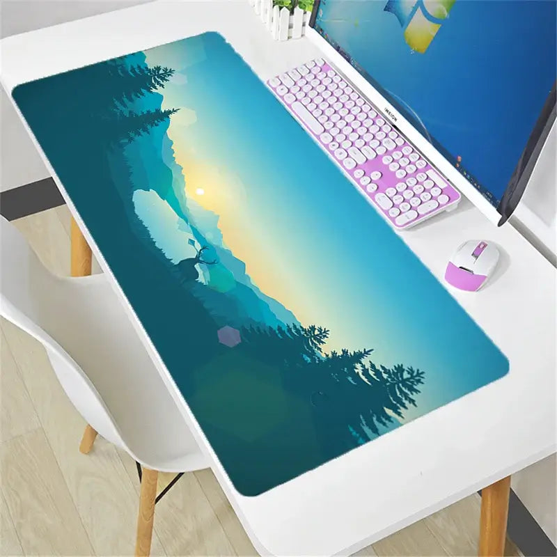 Veľká podložka pod myš Overwatch DIY Kawaii XXL na PC počítačový stôl, herná kancelárska podložka pod klávesnicu, príslušenstvo pre gamerov
