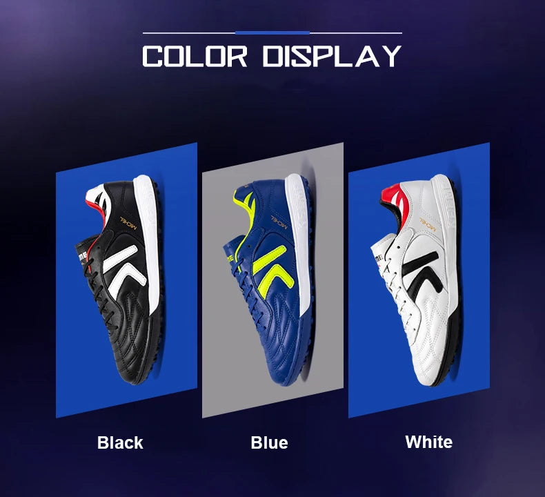 KELME Soccer Shoes TF Football Boots Calf-Skin Cleats  Professional Futsal Original Football Training  Sneakers  ZX80011017