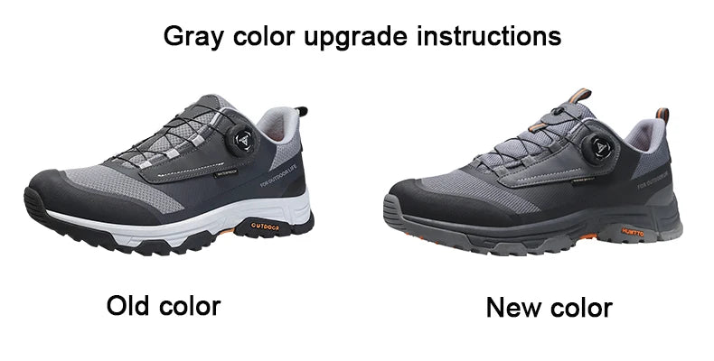 HUMTTO wasserdichte Wanderschuhe, Berg-Trekkingstiefel, schwarze Camping-Sneaker für Herren, Sicherheits-Kletterschuhe, sportliche taktische Herrenschuhe