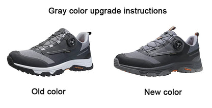 HUMTTO wasserdichte Wanderschuhe, Berg-Trekkingstiefel, schwarze Camping-Sneaker für Herren, Sicherheits-Kletterschuhe, sportliche taktische Herrenschuhe